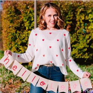 Wooden Ships Knits Heart Sweater